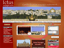 Tablet Screenshot of ictusvoyages.com